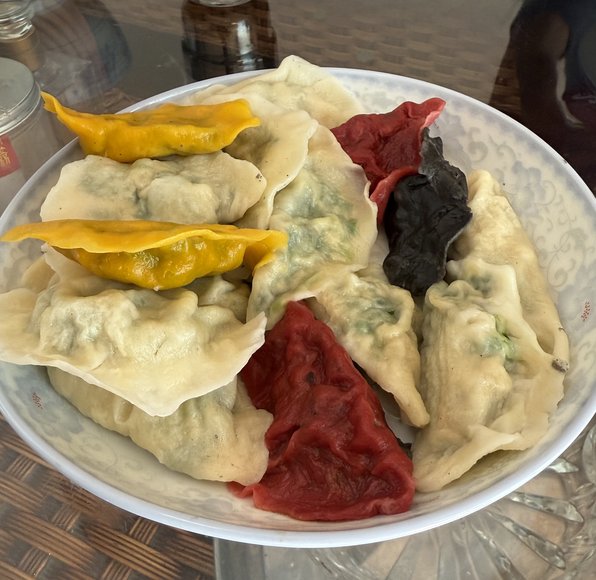 Coloured dumplings